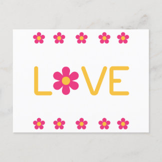 Vintage Daisy Love Postcard