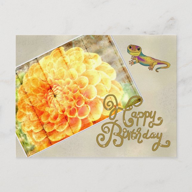 Vintage Dalie Postcard (Front)