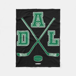 Vintage Dallas Hockey Sticks Tee Fleece Blanket