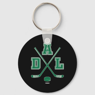 Vintage Dallas Hockey Sticks Tee Key Ring