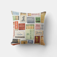 Vintage Dallas Matchbook Pillow
