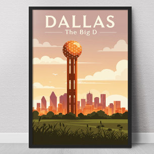 Vintage Dallas Poster