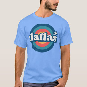 Vintage Dallas Sunset Seal Retro City Emblem for D T-Shirt