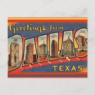 Vintage Dallas Texas Postcard