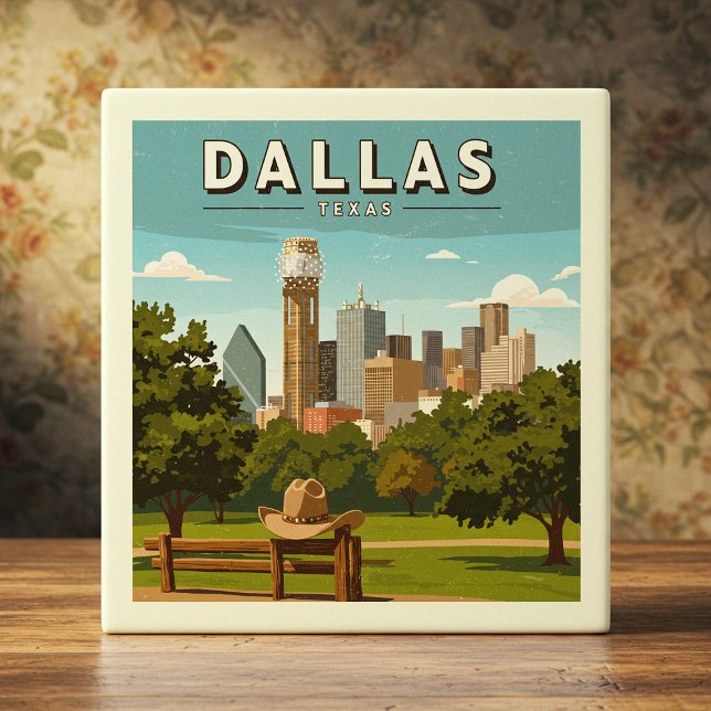 Vintage Dallas Texas Tile (Creator Uploaded)