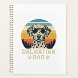 Vintage Dalmatian Dad Dog Lover Design_1 Planner