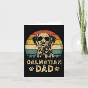 Vintage Dalmatian Dad Dog Lovers Father#39;s Day T Card