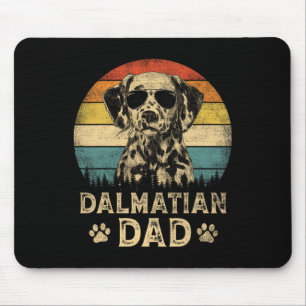 Vintage Dalmatian Dad Dog Lovers Father#39;s Day T Mouse Mat