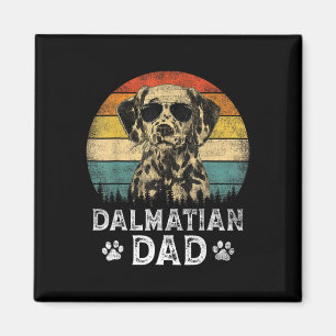 Vintage Dalmatian Dad Dog Lovers Father&#; s Day T Magnet