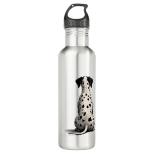 Vintage Dalmatian Dog From Behind Illustration Min 710 Ml Water Bottle