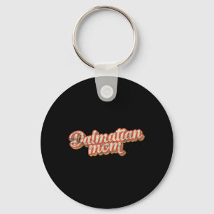 Vintage Dalmatian Mum Gift Mother Firehouse Dog Key Ring
