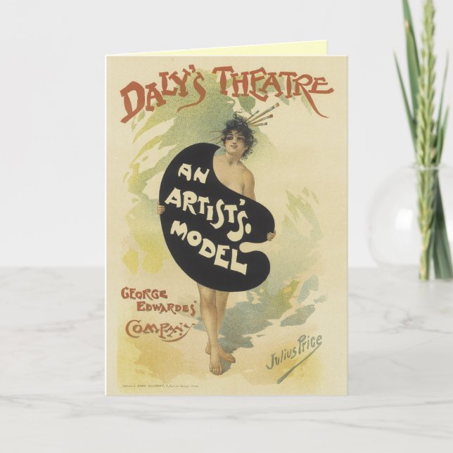 Vintage Daly's Theatre Greeting Card (Front)