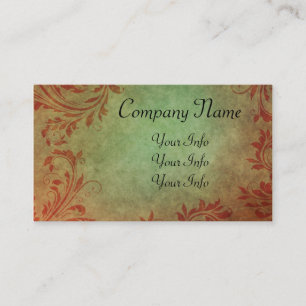 Vintage Damask Business Cards