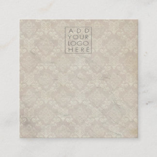 Vintage Damask Earrings Backing Cards Add Logo