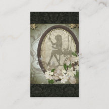 Vintage Damask Glamourous Diva business card