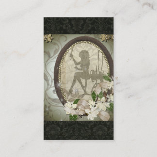 Vintage Damask Glamourous Diva business card