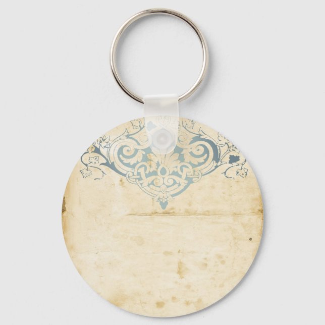 Vintage Damask Key Ring (Front)