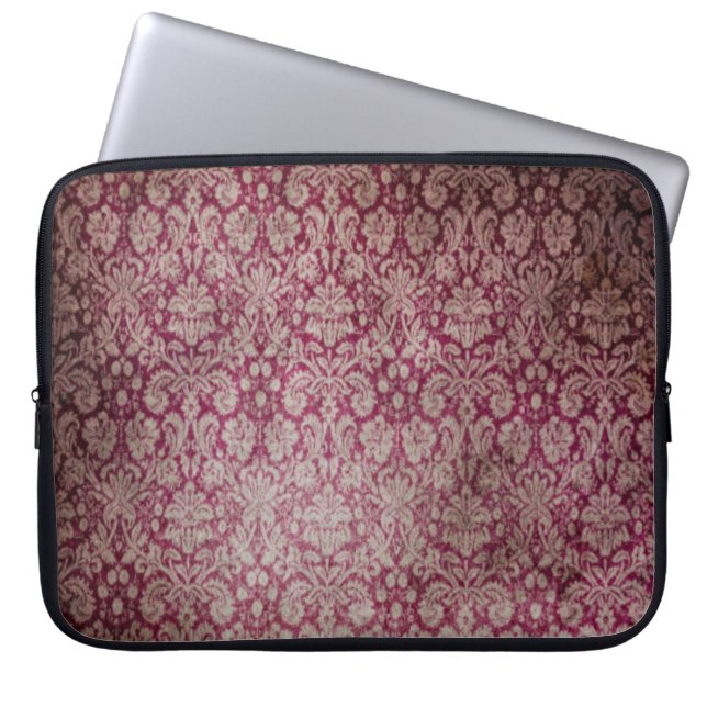 Vintage Damask Laptop Sleeve (Front)
