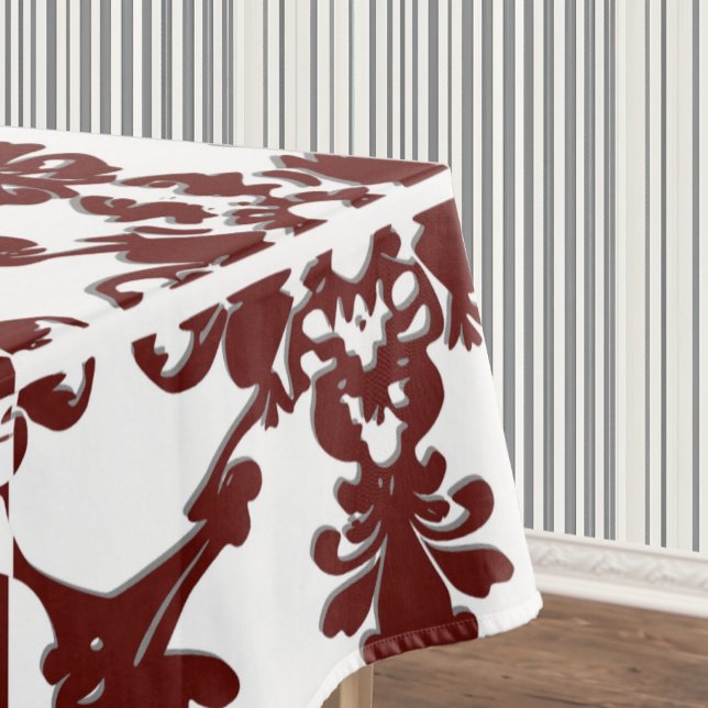 Vintage Damask Monogram  Tablecloth (Creator Uploaded)