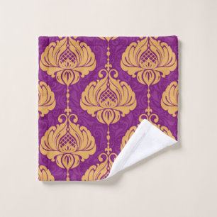 Vintage damask ornamental seamless pattern wash cloth