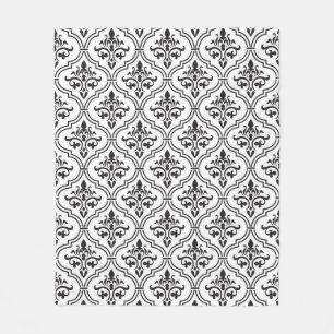 Vintage damask pattern seamless design.  fleece blanket