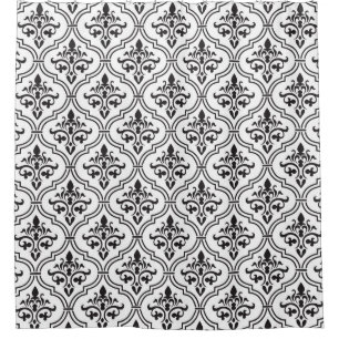 Vintage damask pattern seamless design. shower curtain