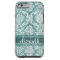 Vintage Damask Pattern with Grungy Finish
