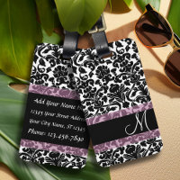 Vintage Damask Pattern with Monogram