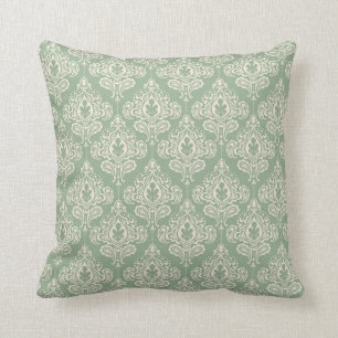 Vintage Damask - Sage Green Cushion