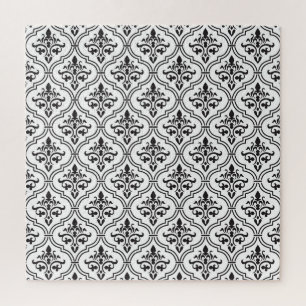 Vintage Damask Seamless Classic Design Jigsaw Puzzle