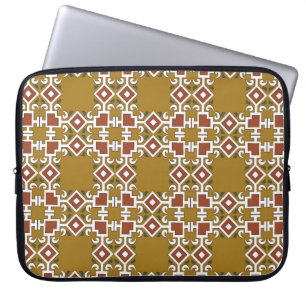 Vintage damask seamless pattern background check s laptop sleeve