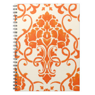 vintage damask seamless pattern element. Elegant l Notebook