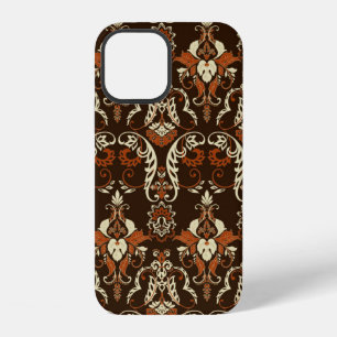 Vintage damask seamless pattern iPhone 12 case