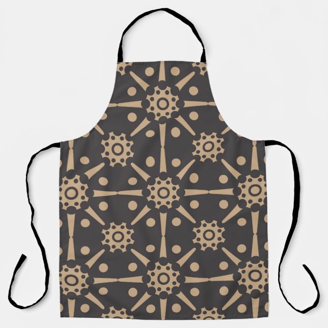 Vintage damask seamless retro pattern background r apron (Front)