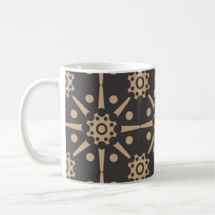 Vintage damask seamless retro pattern background r coffee mug