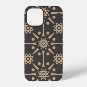 Vintage damask seamless retro pattern background r iPhone 12 case
