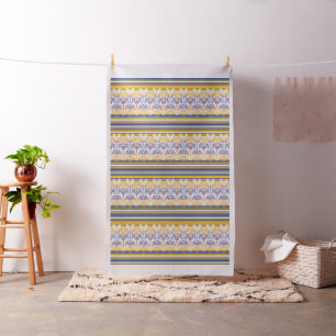 Vintage Damask Stripes coloured II + your idea Fabric