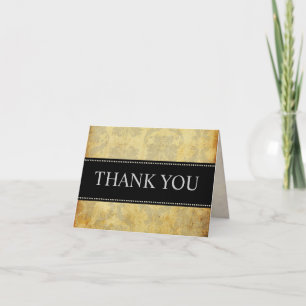 Vintage Damask Thank You Note Cards