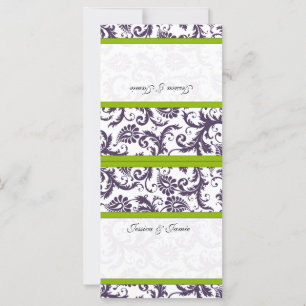Vintage Damask Wedding Place Cards