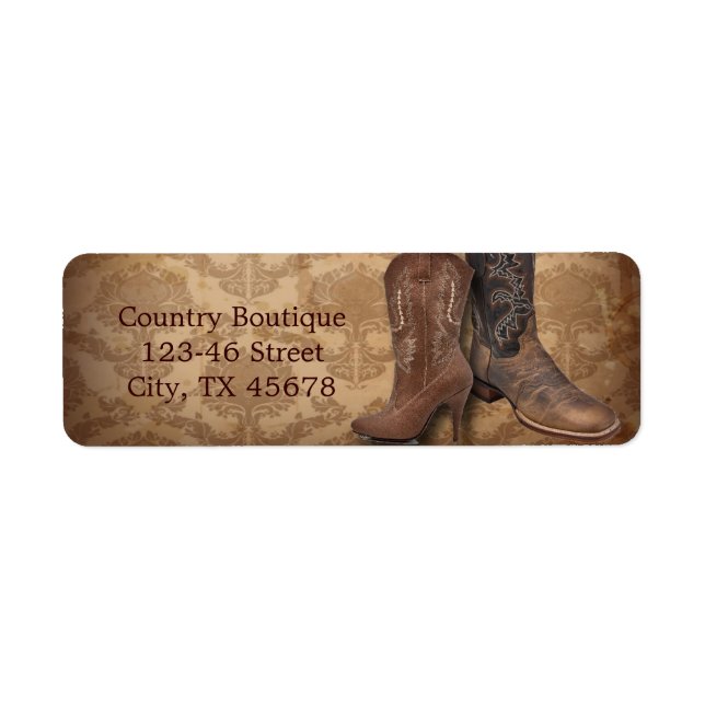 vintage damask western country cowboy (Front)
