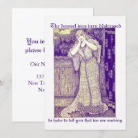 Vintage Damsel in Distress Change of Address  