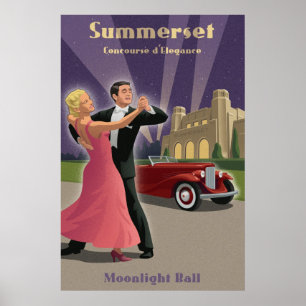 Vintage Dance and Car Show Poster