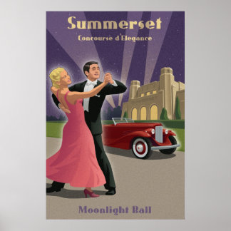 Vintage Dance and Car Show Poster