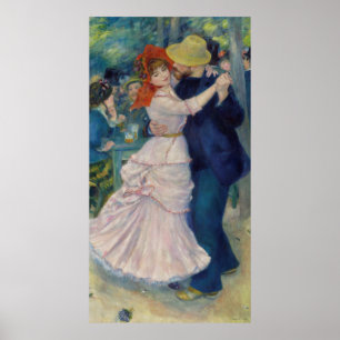 Vintage Dance at Bougival by Pierre A. Renoir Poster