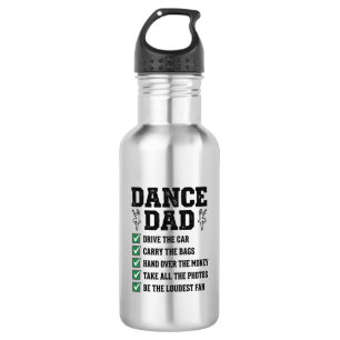 Vintage Dance Dad Checklist Shirt Design_1 532 Ml Water Bottle