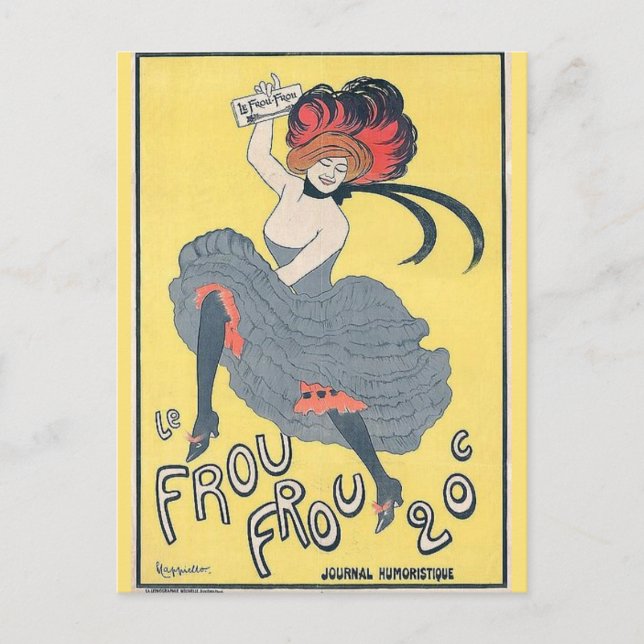 Vintage Dancer, edit text Postcard (Front)
