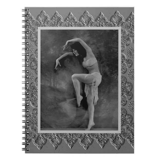  Vintage Dancer Kyra Notebook (Front)