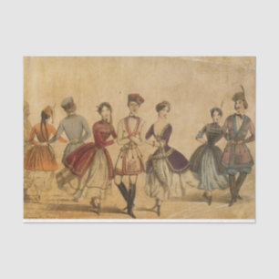 Vintage Dancer Tissue Paper