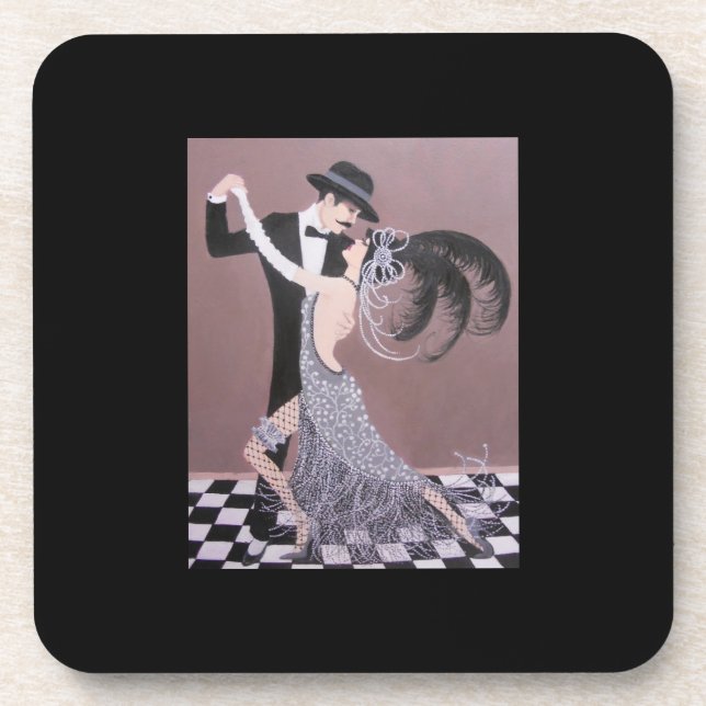 Vintage Dancers/hard plastic coasters (Front)