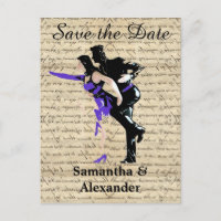Vintage dancers save the date